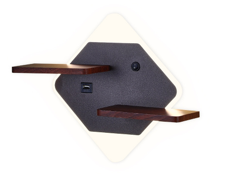 Настенный светильник светодиодный с выключателем и USB-портом FW101