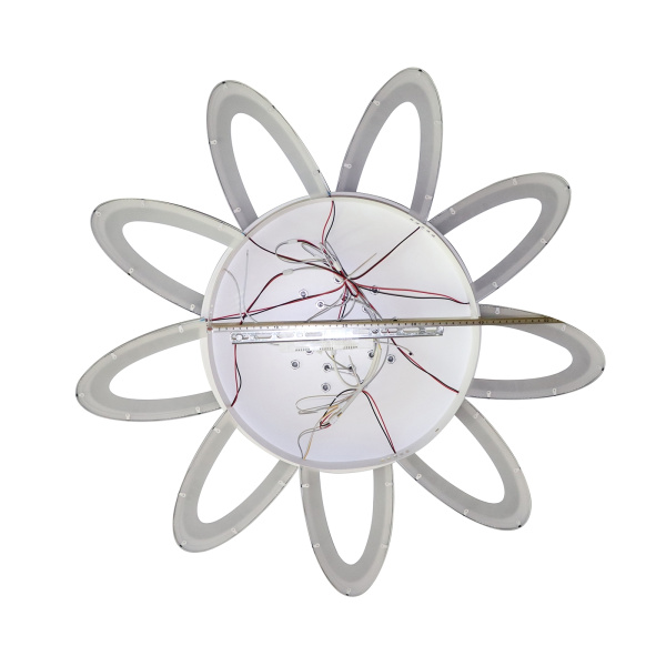 картинка Потолочная люстра светодиодная с пультом и управлением со смартфона регулировкой яркости и цветовой температуры ночной режим таймер HIGH-TECH LED LAMPS 82009 от магазина BTSvet