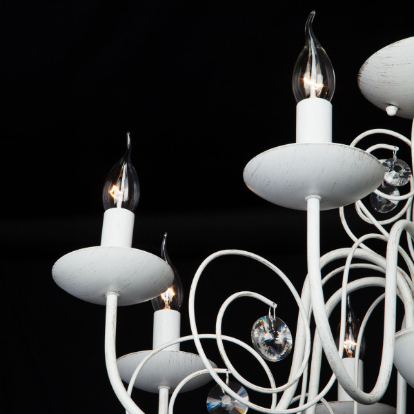 картинка Подвесная люстра Tomas 60018/8 белый с золотом от магазина BTSvet