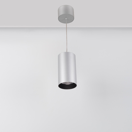 картинка Подвесной светильник LED подвесной SP-POLO-R85-2-15W Day White 40deg (Silver, Black Ring) (Arlight, IP20 Металл, 3 года) 022966 от магазина BTSvet