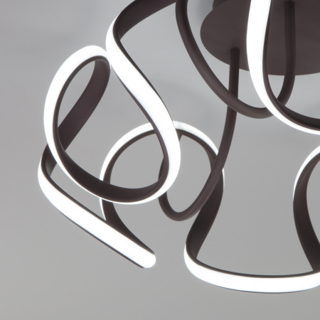 картинка Потолочная люстра светодиодная с пультом регулировкой цветовой температуры и яркости ночным режимом Alstroemeria 90238/1 от магазина BTSvet