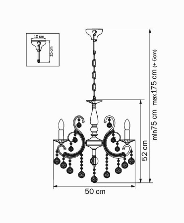 картинка Хрустальная люстра Elegante 708054 от магазина BTSvet