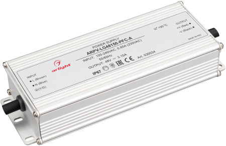 Блок питания ARPV-LG48150-PFC-A (48V, 3.15A, 150W) (Arlight, IP67 Металл, 5 лет) 030034