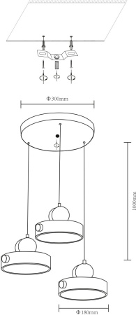 картинка Подвесной светильник 447-006-03 от магазина BTSvet