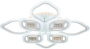 картинка Потолочная люстра Mira 10265/8 LED*150W White от магазина BTSvet