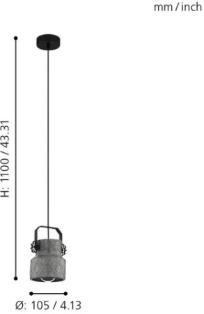 картинка Подвесной светильник Hilcott 39854 от магазина BTSvet