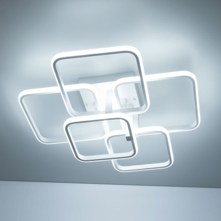 картинка Потолочная люстра светодиодная с пультом регулировкой яркости и цветовой температуры ночным режимом и таймером Бакстер CL230B150 от магазина BTSvet