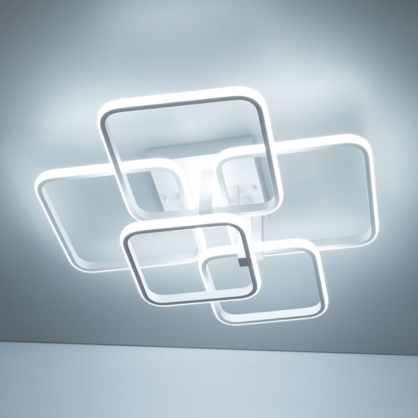 картинка Потолочная люстра светодиодная с пультом регулировкой яркости и цветовой температуры ночным режимом и таймером Бакстер CL230B150 от магазина BTSvet