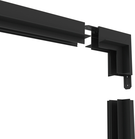 картинка Угловое соединение стена-потолок встраиваемый Smart, черный TR2118-BK от магазина BTSvet