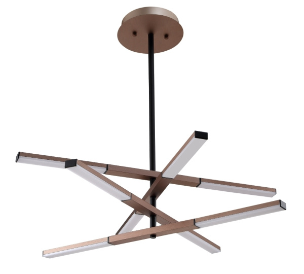 Потолочная люстра светодиодная с пультом HI-WAY SP8 COFFEE