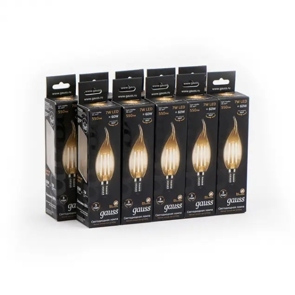 картинка Лампочка LED Filament Candle tailed E14 7W 2700К 1/10/50 104801107 от магазина BTSvet