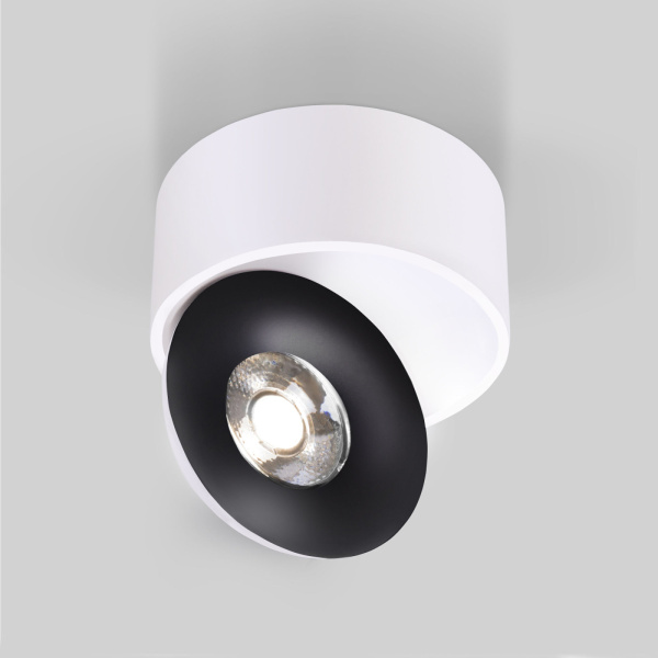 картинка Накладной светодиодный светильник Glide белый/черный 25100/LED от магазина BTSvet