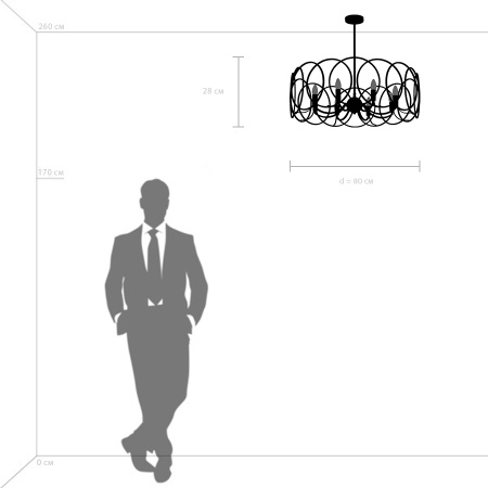 картинка Потолочная люстра Regolo 713083 от магазина BTSvet