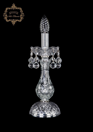 Хрустальная настольная лампа 12.26.1-28.Cr.B