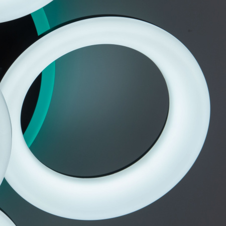 картинка Потолочная люстра светодиодная с управлением смарфоном и пультом регулировка яркости и цветовой температуры Паркер Смарт CL225A165E RGB от магазина BTSvet