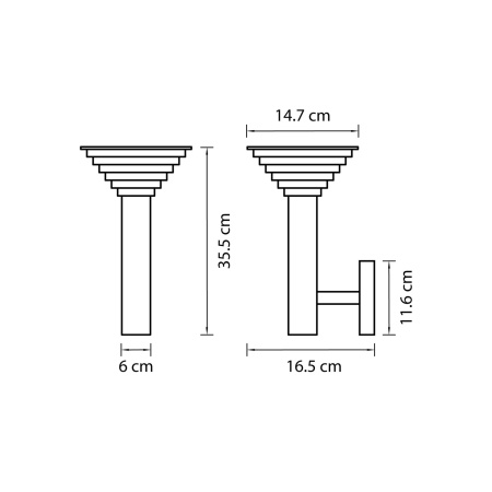 картинка Настенный светодиодный светильник уличный Piatto 379647 от магазина BTSvet