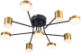 картинка Потолочная люстра на штанге Ogma 10235/9 LED*110W Black/Brass от магазина BTSvet