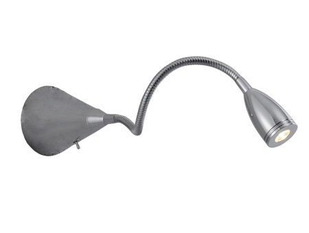 Спот светодиодный для чтения с выключателем 14901/A chrome