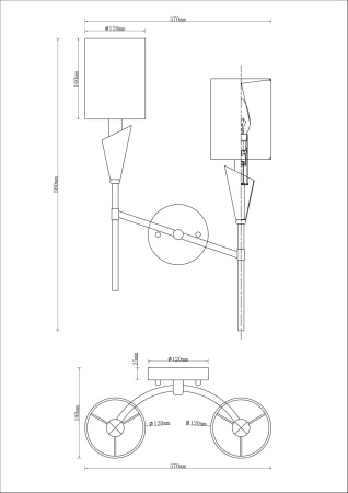 картинка Бра настенное V10031-2W Luiza от магазина BTSvet