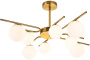 картинка Потолочная люстра на штанге Sphere 642/8P E27*60W Brass от магазина BTSvet
