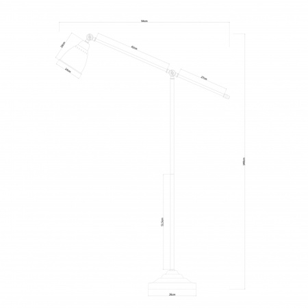 картинка Торшер A2054PN-1BK от магазина BTSvet
