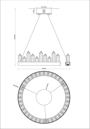картинка Люстра подвесная V9050-PL Ingrid от магазина BTSvet
