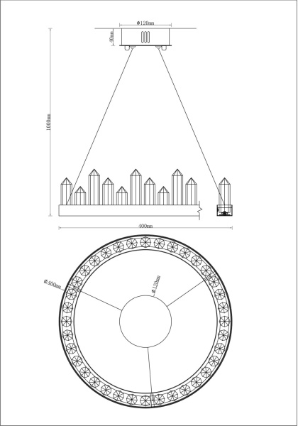 картинка Люстра подвесная V9050-PL Ingrid от магазина BTSvet