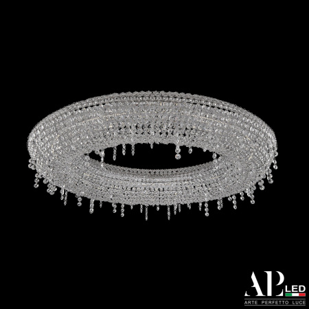 Подвесная/потолочная люстра хрустальная светодиодная Rimini S502.0.80.B.4000