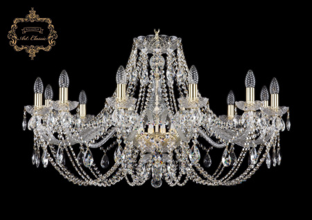 Хрустальная подвесная люстра 11.21.12.360.Gd.Sp