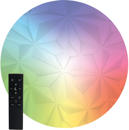 Потолочный светильник светодиодный с пультом и регулировкой цветовой температуры 41747 RGB