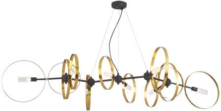 Подвесная люстра Crystal Lux ARMONICA ARMONICA SP8 BLACK/BRASS V2