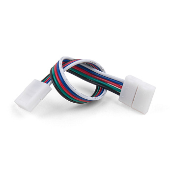 Коннектор для лент 5050+5050 24V 60Led 14,4W IP20 RGBW, 5050 24V 60Led 14,4W IP20 RGBW гибкий двусторонний (10pkt)