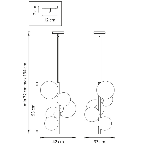 картинка Подвесная люстра Croco 815053 от магазина BTSvet