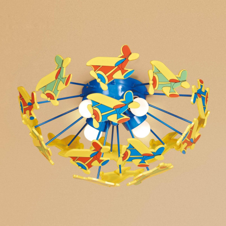 картинка Детская люстра для мальчика с самолетами Samoletiki CL603141 от магазина BTSvet