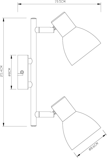 картинка Спот Falena A3117PL-2WH от магазина BTSvet