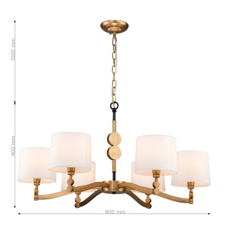 картинка Подвесная люстра Roshe 2624-6P от магазина BTSvet