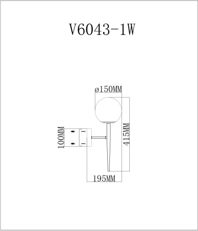 картинка Бра Scrumbel V6043-1W от магазина BTSvet