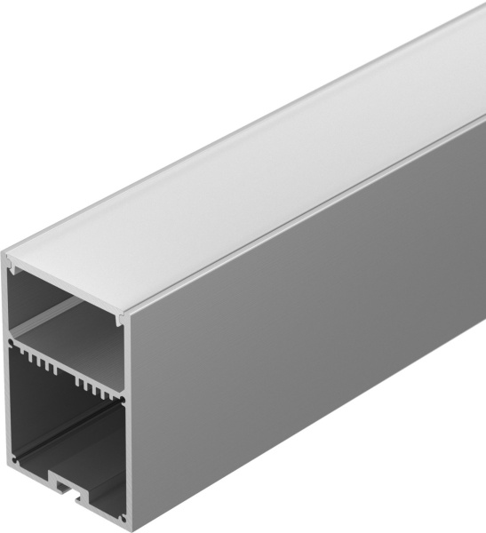 Профиль с экраном SL-LINE-4970-2500 ANOD+OPAL (Arlight, Алюминий) 020466