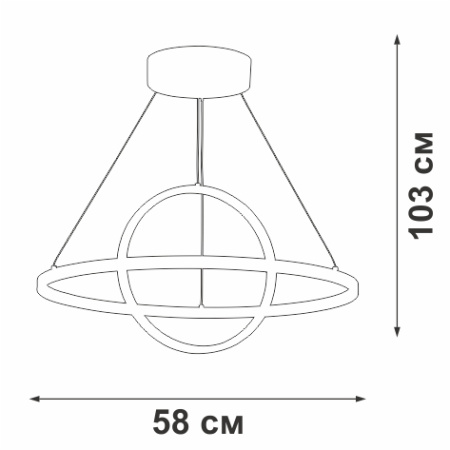 картинка Подвесной светильник светодиодный V4676-1/2S от магазина BTSvet