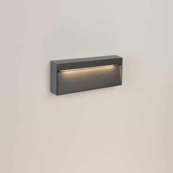 картинка Фасадный светильник светодиодный LGD-TRACE-S200x80-8W Warm3000 (GR, 65 deg, 230V) (Arlight, IP65 Металл, 3 года) 029961 от магазина BTSvet