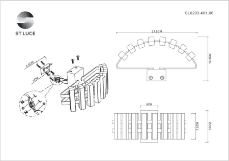 картинка Настенный светильник Estense SL6203.401.06 от магазина BTSvet