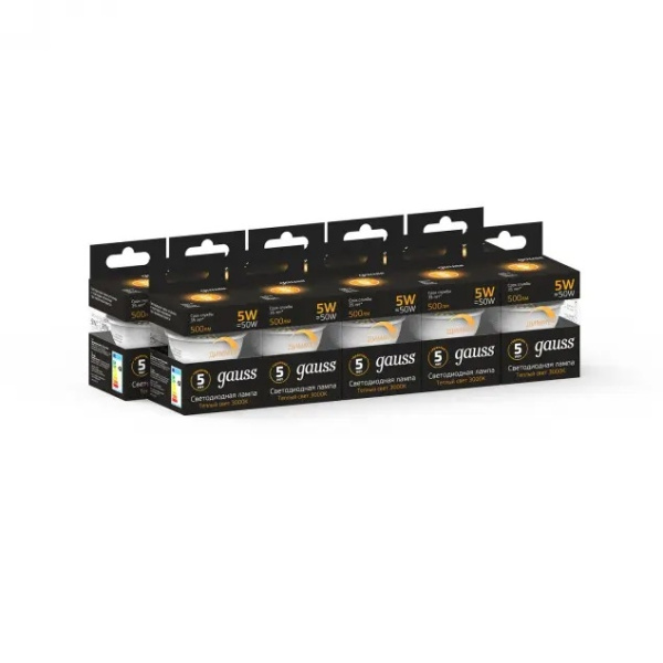 картинка Лампочка светодиодная полусфера GU10 5W 2700K 410lm 101506105 от магазина BTSvet