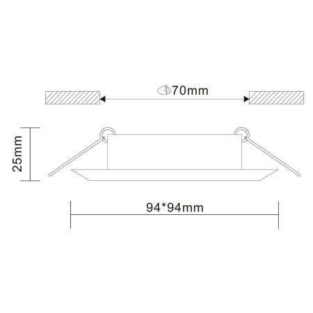 картинка Встраиваемый светильник Quosis ST204.508.01 от магазина BTSvet