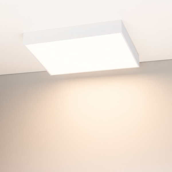 картинка Потолочный светильник LED прямоугольный SP-QUADRO-S500x500-50W Warm3000 (WH, 120 deg, 230V) (Arlight, IP40 Металл, 3 года) 034800 от магазина BTSvet