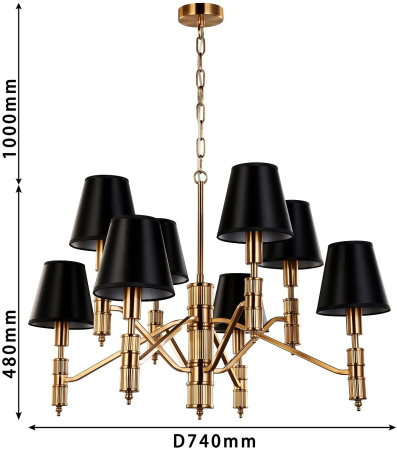 картинка Подвесная люстра Flagship 2933-8P от магазина BTSvet