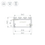картинка Профиль PLS-LOCK-H15-2000 ANOD (Arlight, Алюминий) 027737 от магазина BTSvet