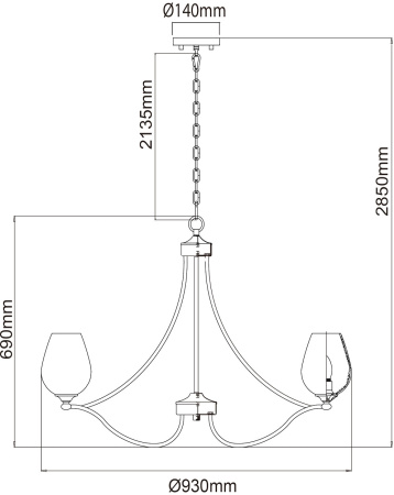 картинка Подвесная люстра Палермо 386016408 от магазина BTSvet