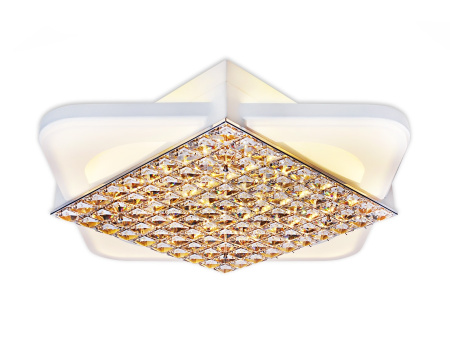 картинка Потолочная люстра светодиодная с пультом, регулировкой яркости, цветовой температуры и ночным режимом Acrylica FA124 от магазина BTSvet