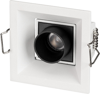 Светильник встраиваемый LED MS-ORIENT-BUILT-TURN-TC-S67x67-3W Day4000 (WH-BK, 30 deg, 230V) (Arlight, IP20 Металл, 5 лет) 032220