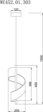 картинка Подвесной светильник Hilda WE452.01.303 от магазина BTSvet